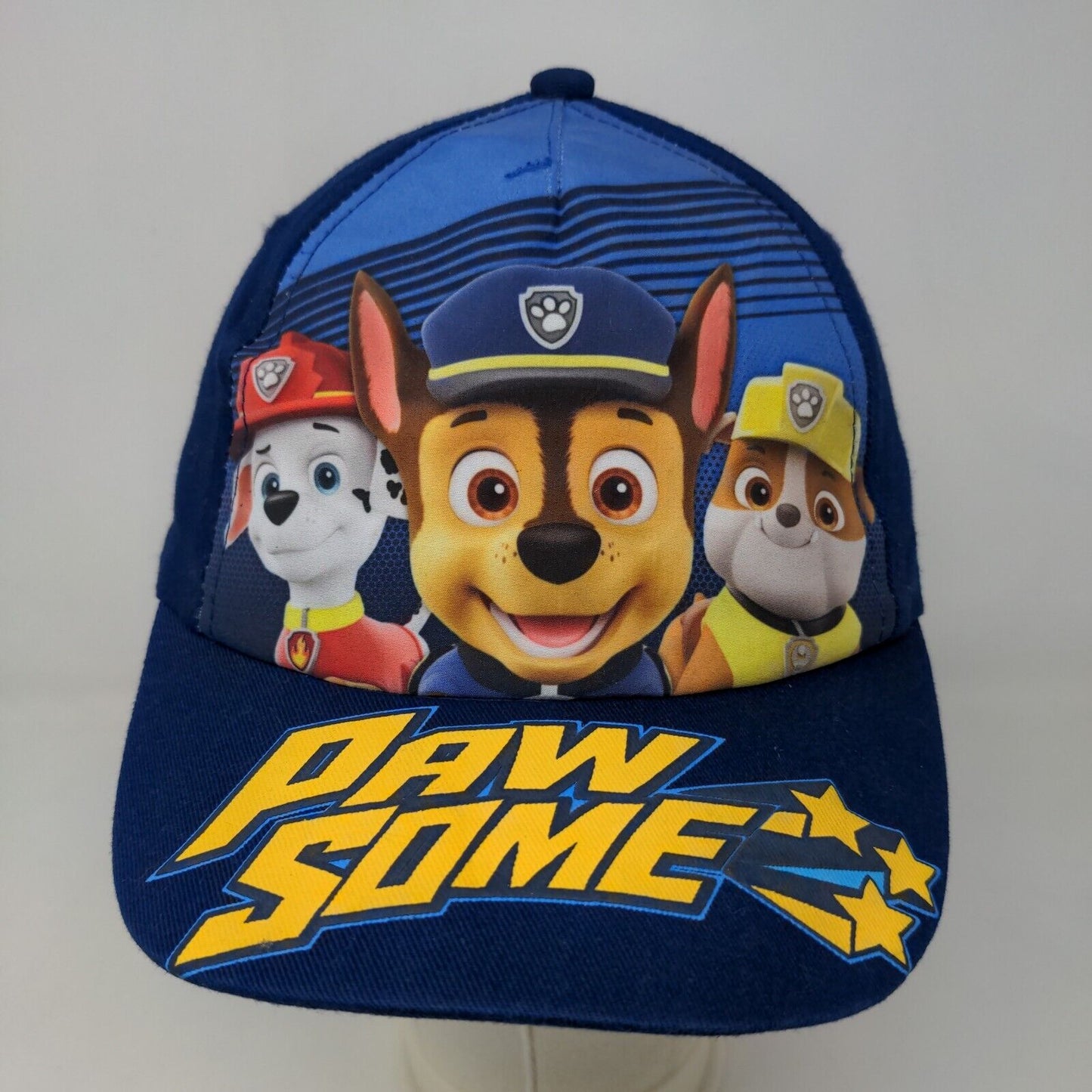 Nickelodeon Boy's Toddler Hat Stretchy Blue Size M/L 3-5T Paw Patrol Logo