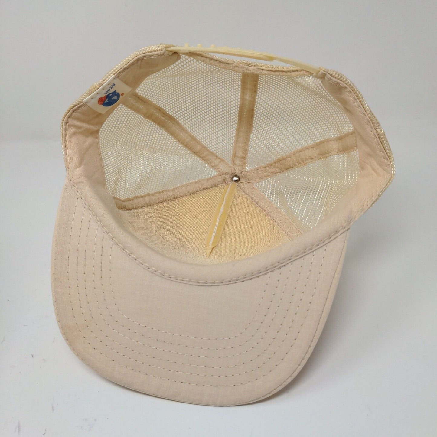 District 10 Baseball White Snapback Hat Cap Graphic Print Size S / M Adjustable