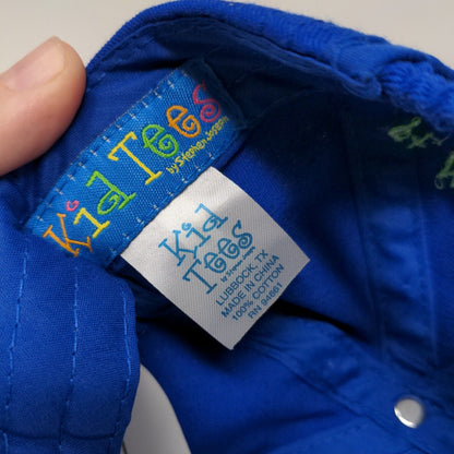 Kid Tees Stephen Joseph Boy's Hat Stretchy Blue Size Kid Embroidered Dinosaur