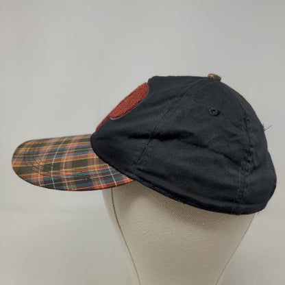 Winnie The Pooh Women's Stretchy Hat Black & Plaid Embroidered Logo