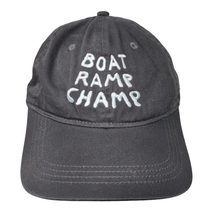 Cape May Brewing Co. Men's Slideback Hat Gray OSFM Embroidered Boat Ramp Champ