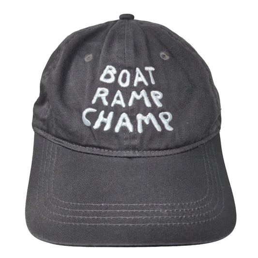 Cape May Brewing Co. Men's Slideback Hat Gray OSFM Embroidered Boat Ramp Champ