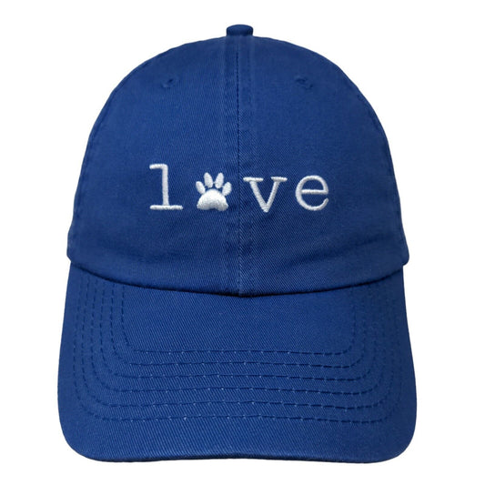 Open Road Women's Slideback Hat Blue OS Embroidered Love Dogs Logo