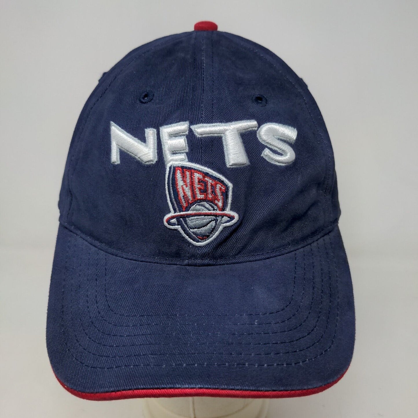 NBA Boy's Strapback Hat Blue Embroidered Brooklyn Nets Logo 100% Cotton