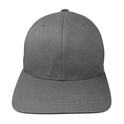 Yupoong Flexfit Men's Fitted Hat Gray Size S-M Blank Cotton Spandex Blend