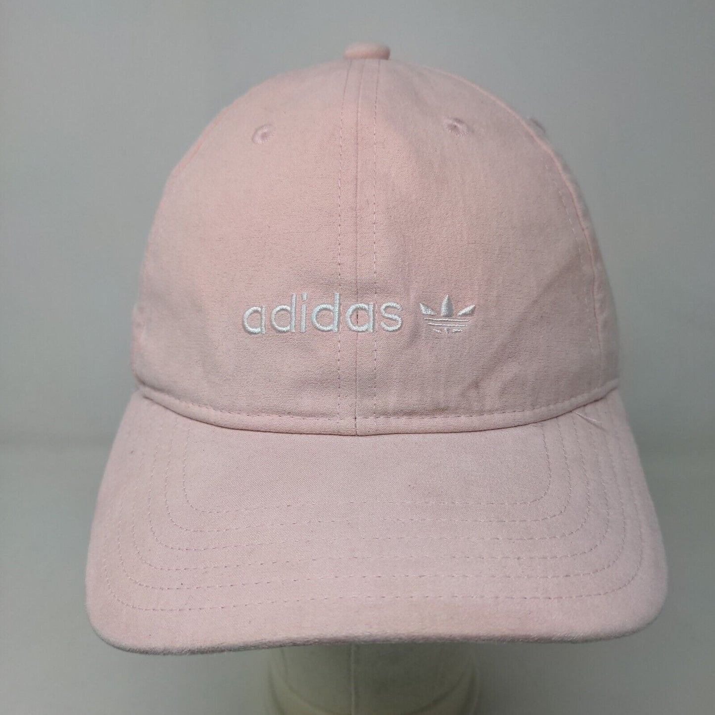 Adidas Women's Slideback Hat Pink Size OSFW Embroidered Trefoil Logo Polyester