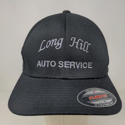 FlexFit Men's Fitted Hat Black Size L/XL Long Hill NAPA ASA AAA Auto Service Cap