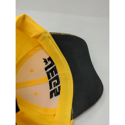 Jegs High Performance Headware Strapback Hat Yellow & Black Embroidered Logo