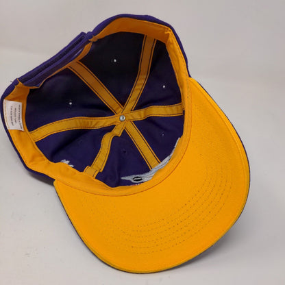 Racing for Kids Men's Strapback Hat Purple Yellow OSFA Embroidered Logo