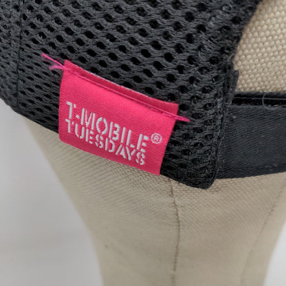 T Mobile Tuesdays Cell Phone Black Pink Adjustable Hat Embroidered OSFA Logo