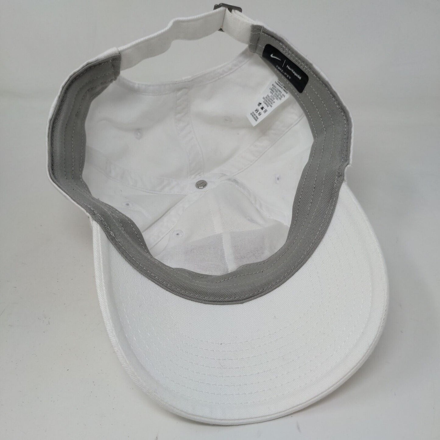 Nike Dri Fit Heritage86 Men's Slideback Hat White Size OSFM Embroidered Cardinal