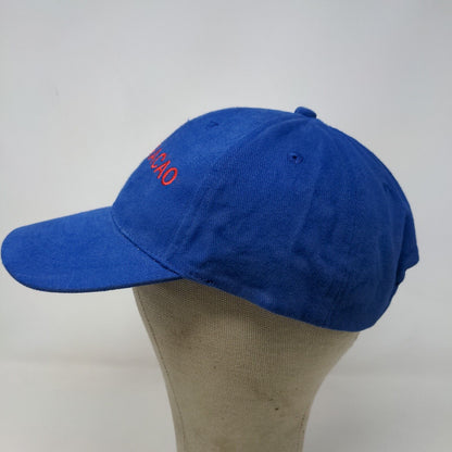 Curaco Men's Slideback Hat Blue Embroidered Logo Caribbean Beach