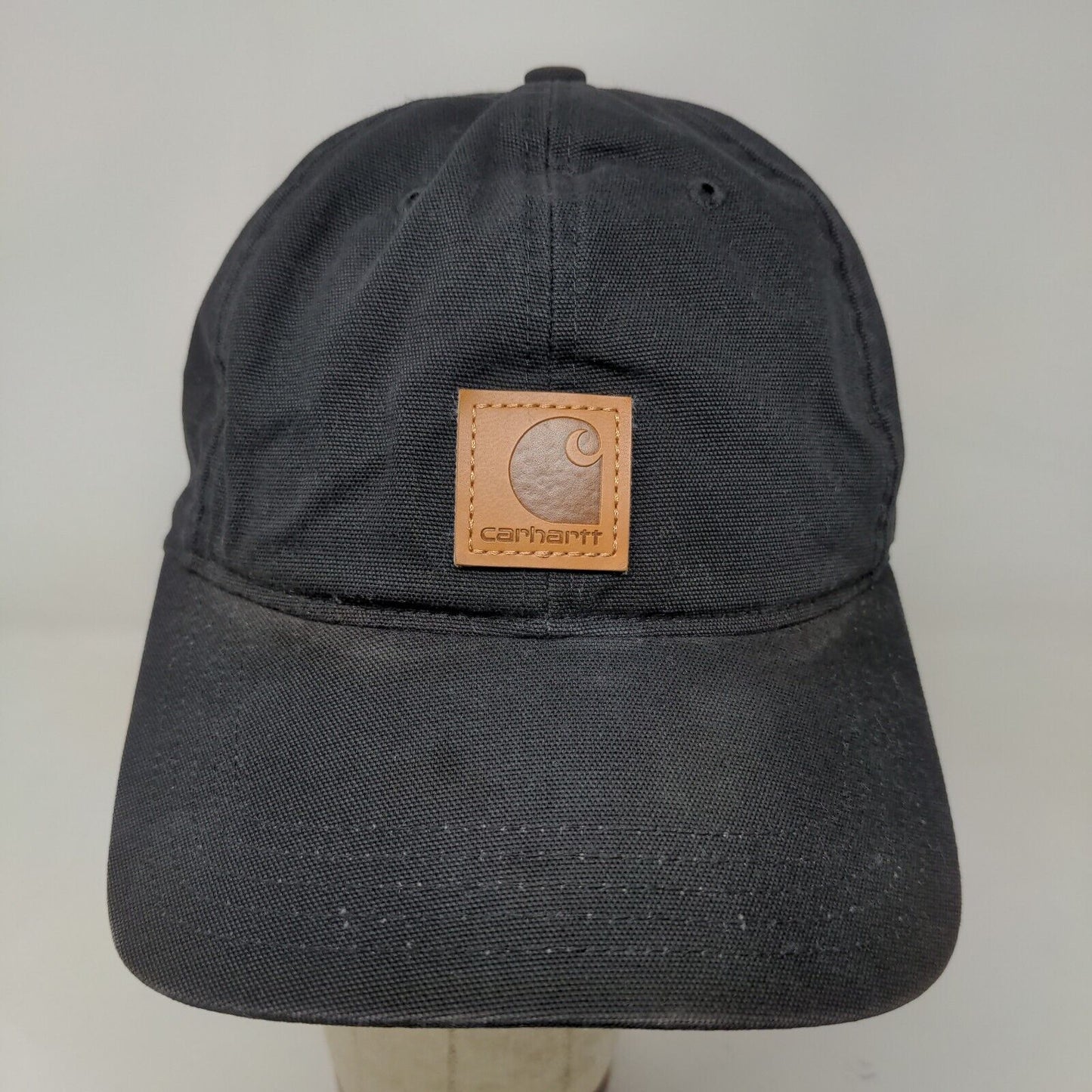 Carhartt Men's Strapback Hat Black Adjustable Patch Logo Spring 2021