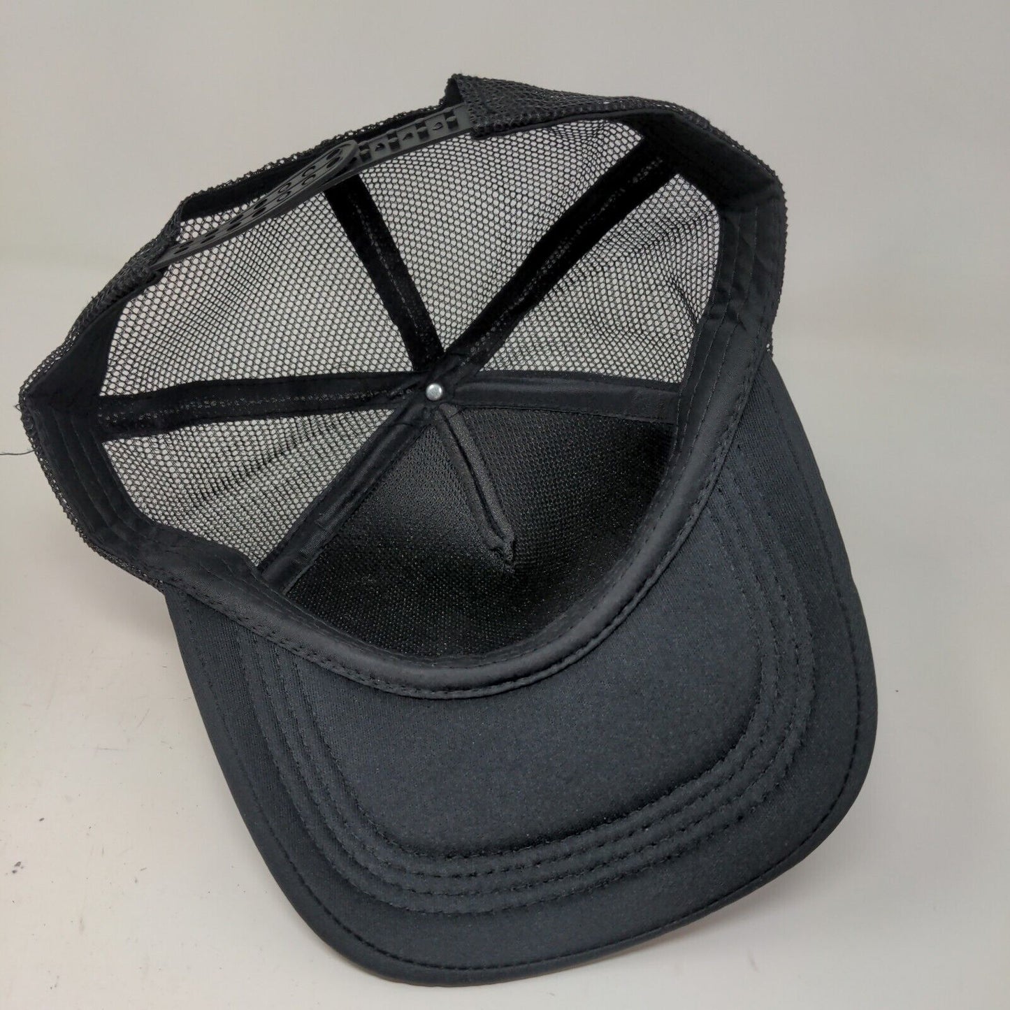 Unbranded Men's Snapback Mesh Back Hat Black Adjustable Skull Bear Graphic Logo