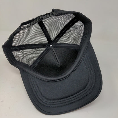 Unbranded Men's Snapback Mesh Back Hat Black Adjustable Skull Bear Graphic Logo