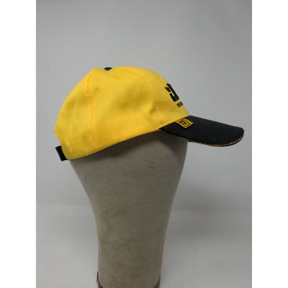 Jegs High Performance Headware Strapback Hat Yellow & Black Embroidered Logo