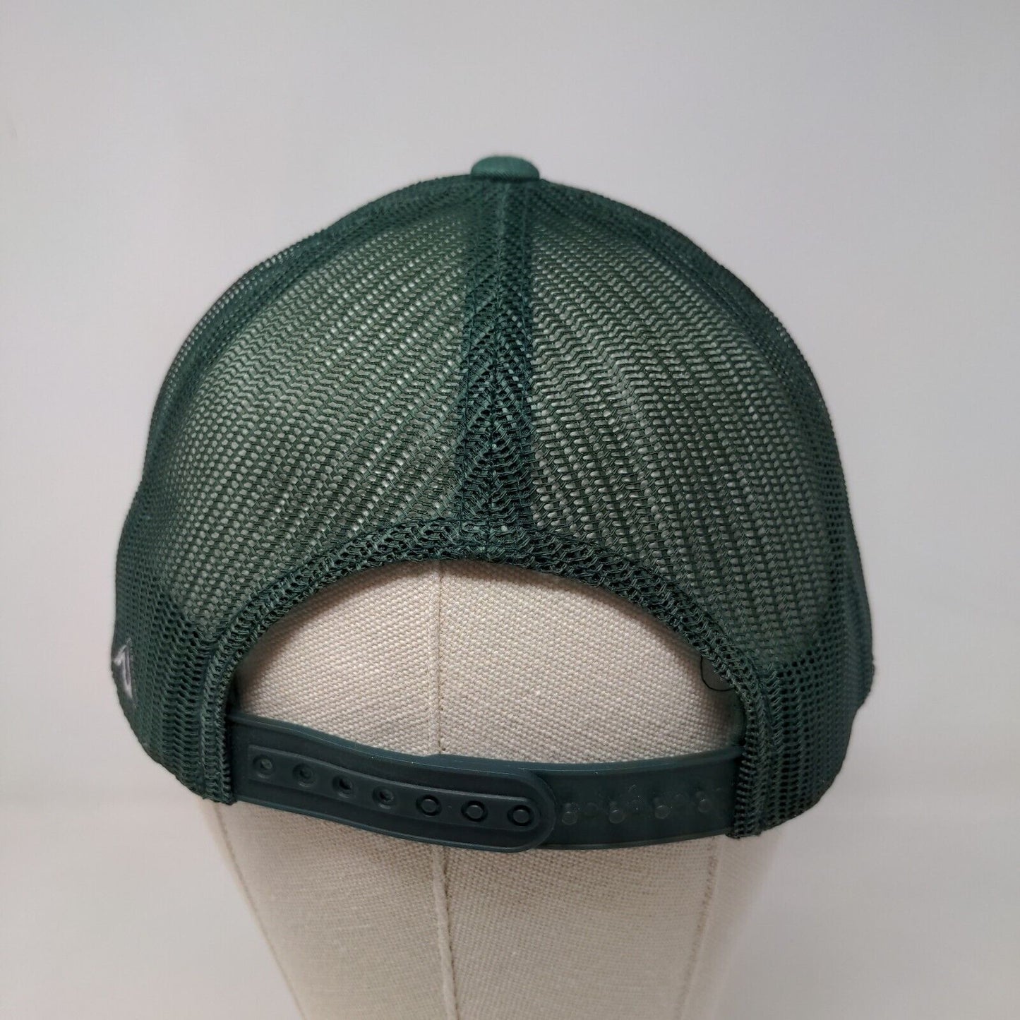 Pacific Headwear Men's Snapback Mesh Back Hat Green OSFA Embroidered Indian Head