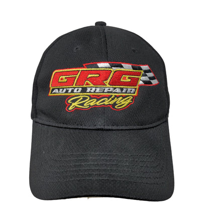 GRG Auto Repair Racing Men's Strapback Hat Black Embroidered Logo #37