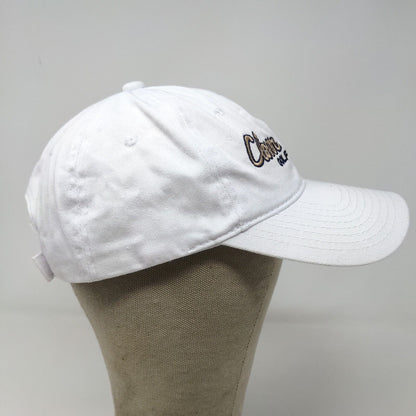 Town Talk Men's Strapback Clover Meadows Golf Course Hat White Adjustable
