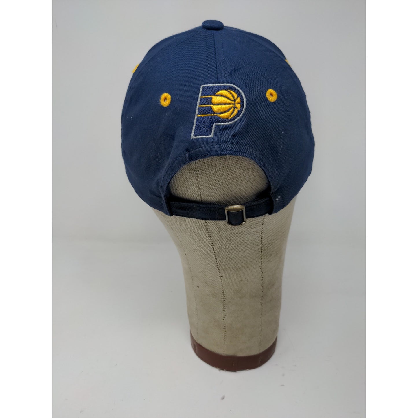 NBA Brand Indiana Pacers Slideback Hat Embroidered Logo Blue Yellow OSFM