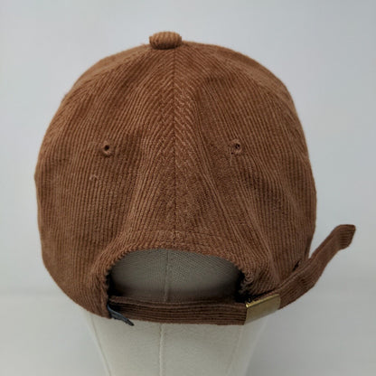 Diamond Supply Co Men's Corduroy Slideback Hat Brown Adjustable Embroidered Logo