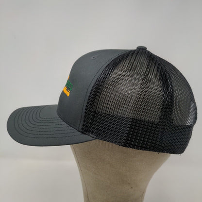 International Feed Men's Mesh Back Snapback Hat Black Embroidered Logo W/Tags