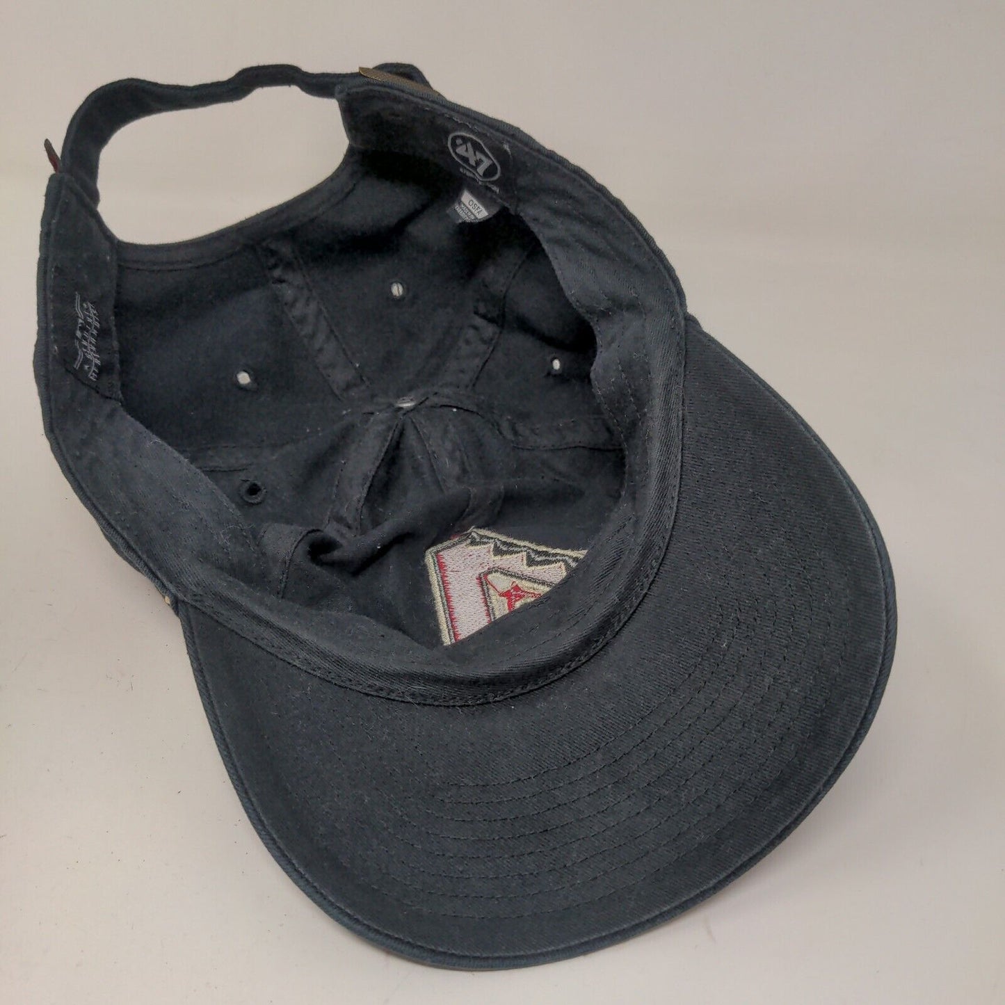 '47 Brand Men's Arizona Diamondbacks Slideback Hat Black OSFA Embroidered Logo