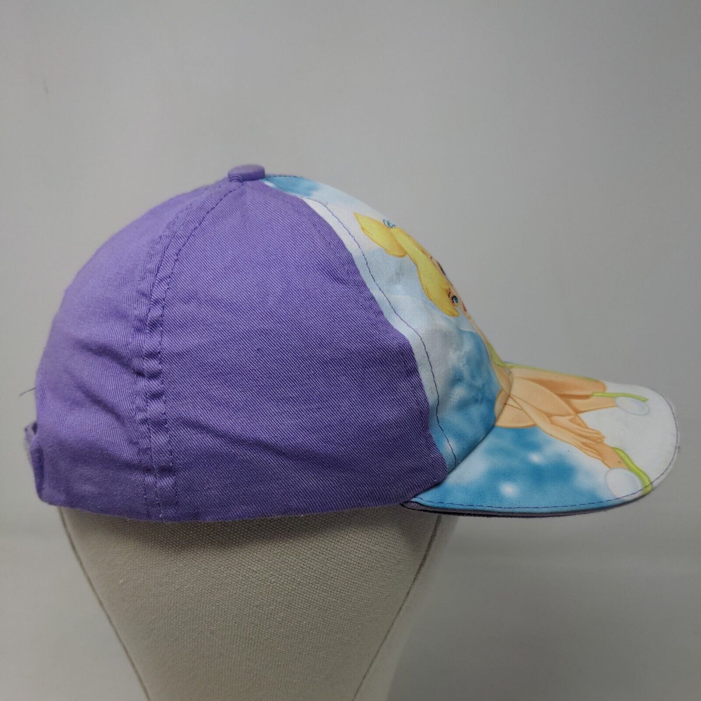 Unbranded Girl's Strapback Hat Purple Adjustable Tinker Bell Big Graphic