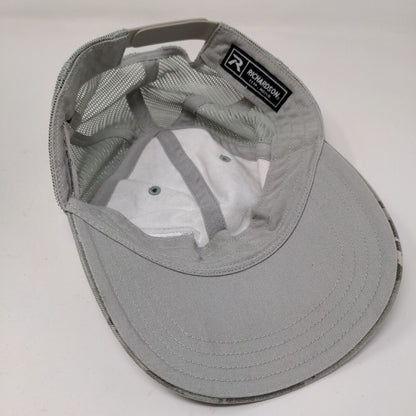 Fessler Bowman Mens Snapback Meshback Gray Camo Hat Size M/L Embroidered Logo