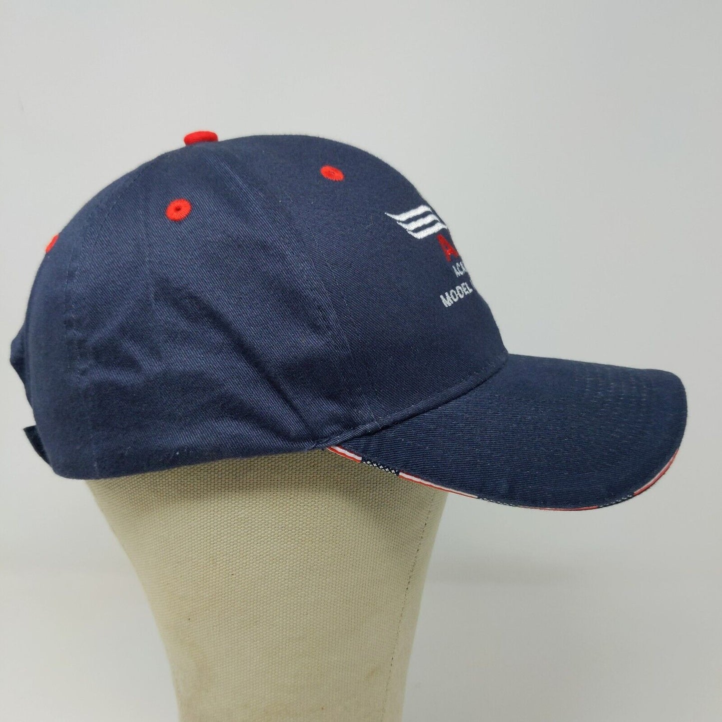 Adams Men's Academy of Model Aeronautics Strapback Hat Blue Embroidered Logo