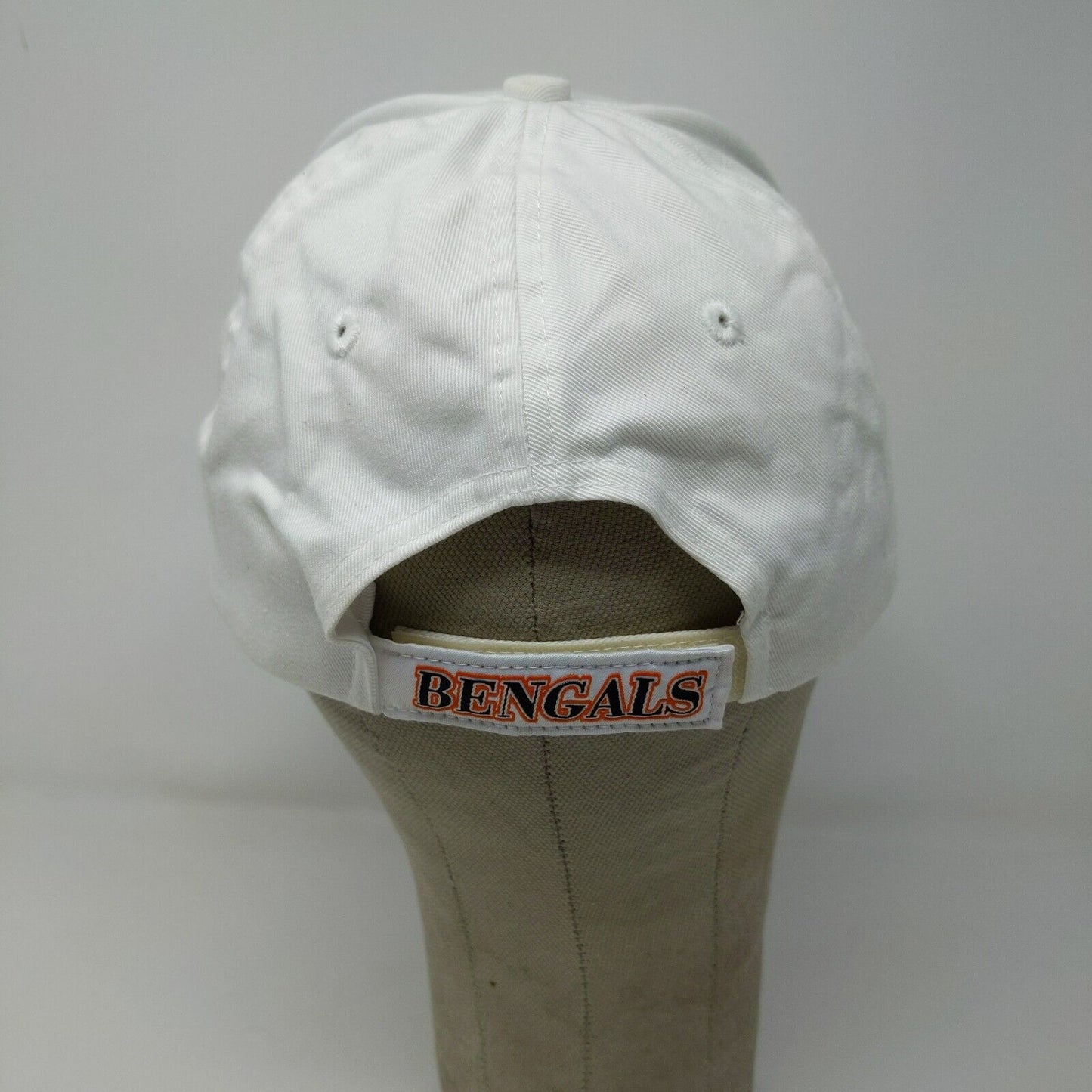 Reebok NFL Cincinnati Bengals Strapback Hat White OSFA Embroidered Logo