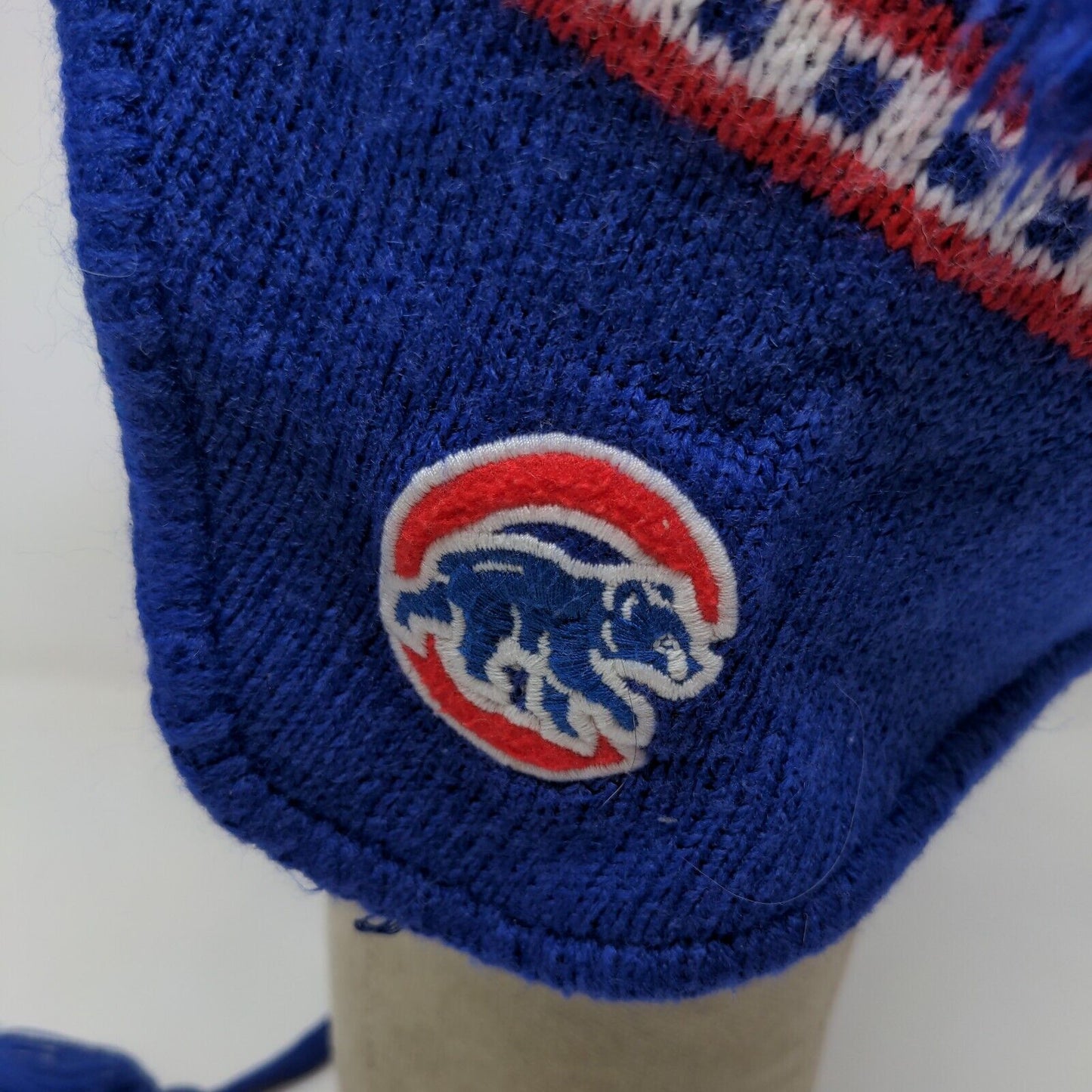 47 Brand Boys Chicago Cubs Knit Beanie Hat Blue White Embroidered Logo