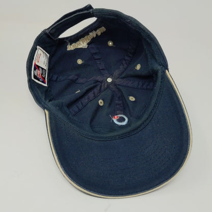 Otto Hitco Strapback Hat Blue Adjusted Embroidered Logo Cotton