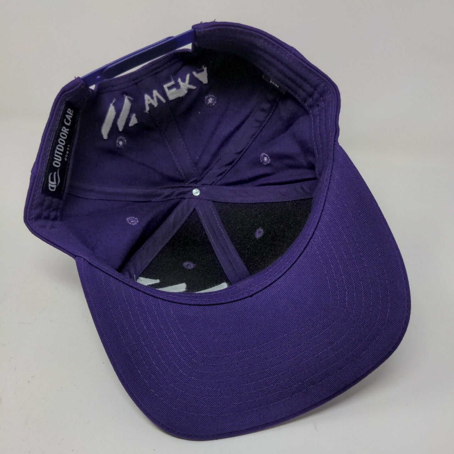 Outdoor Cap Men's Snapback Hat Purple Size Adult Embroidered Weka Logo
