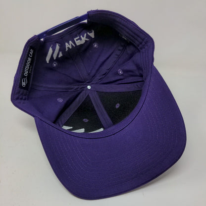Outdoor Cap Men's Snapback Hat Purple Size Adult Embroidered Weka Logo