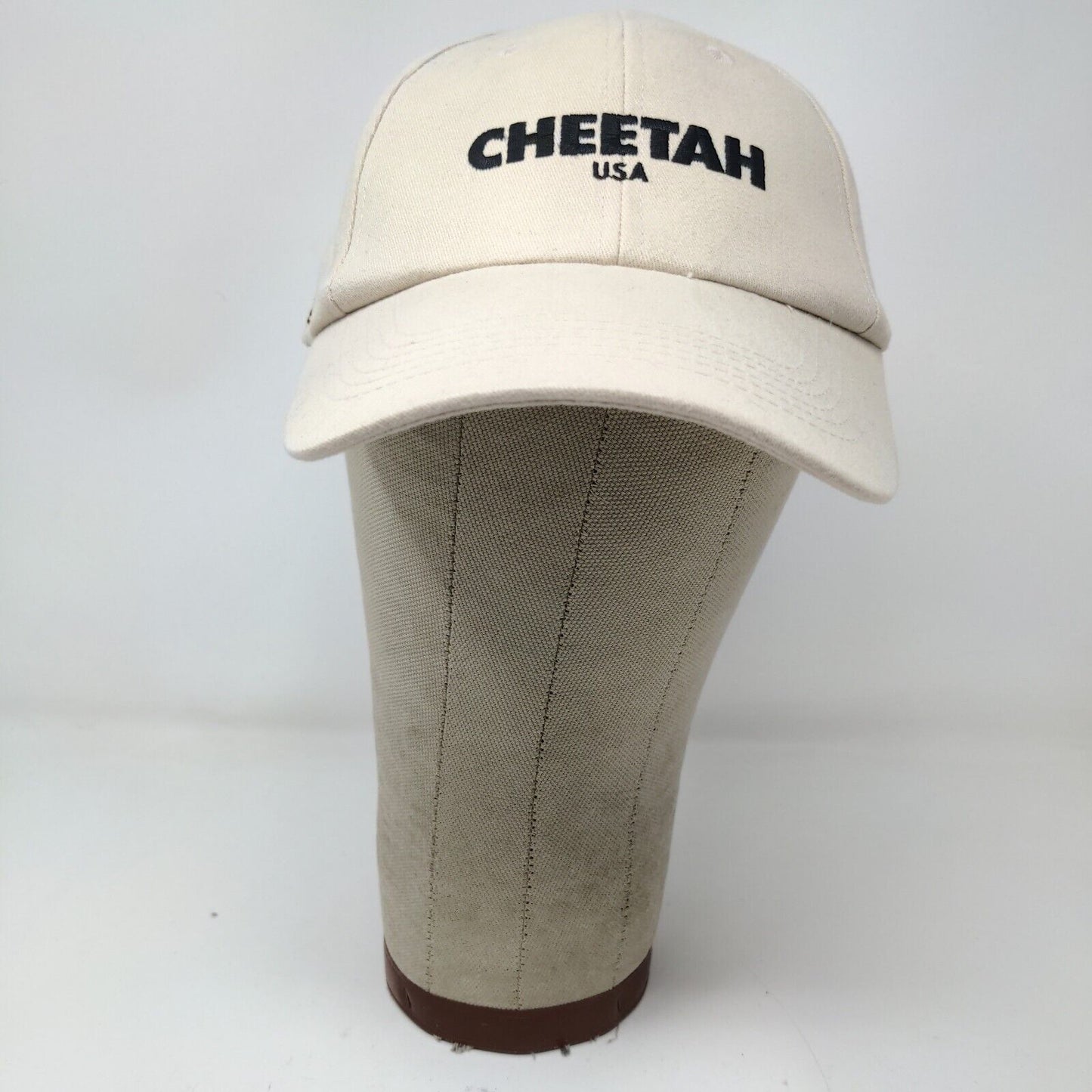 Cheeta USA Strapback Hat Tan Adjustable Embroidered Logo Renu With Style