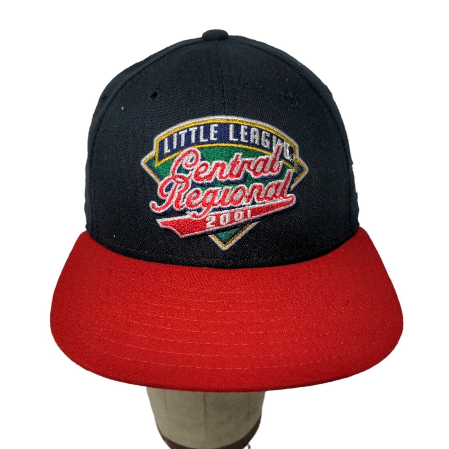 Little League Central Regional Mens Hat Black Red OSFA Snapback Vintage 2001