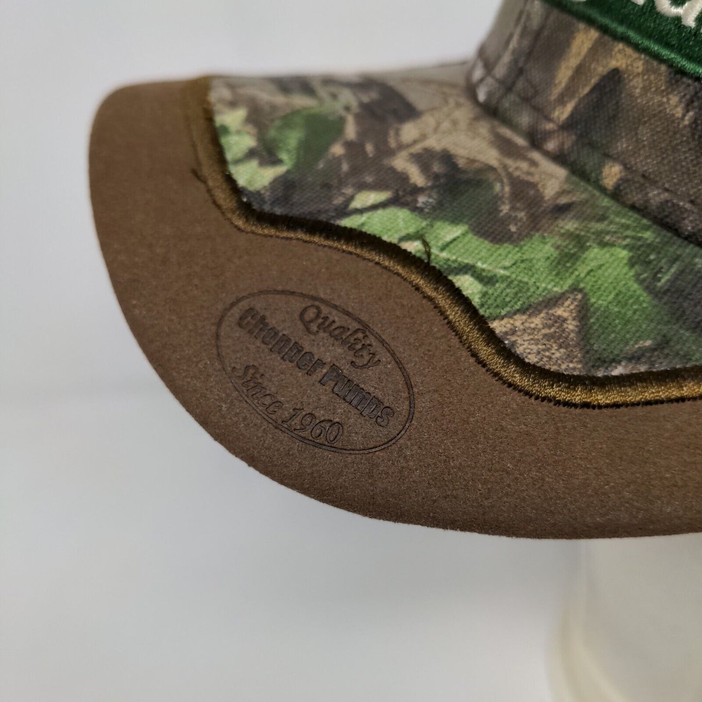 Vaughan Men's Slideback Hat Brown Camo Size OSFA Embroidered Logo Chopper Pumps