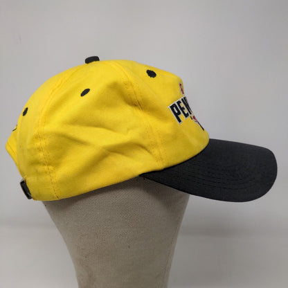 Pennzoil Racing Men's Slideback Hat Yellow Black Signed Autographed Vintage USA