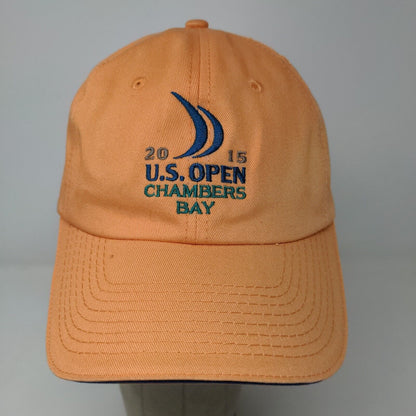 USGA Men's Slideback Hat Orange Adjustable US Open Chamber's Bay 2015