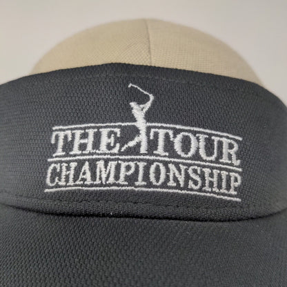 PGA Tour Championship 2008 Volunteer Strapback Visor Hat Embroidered Logo Gray