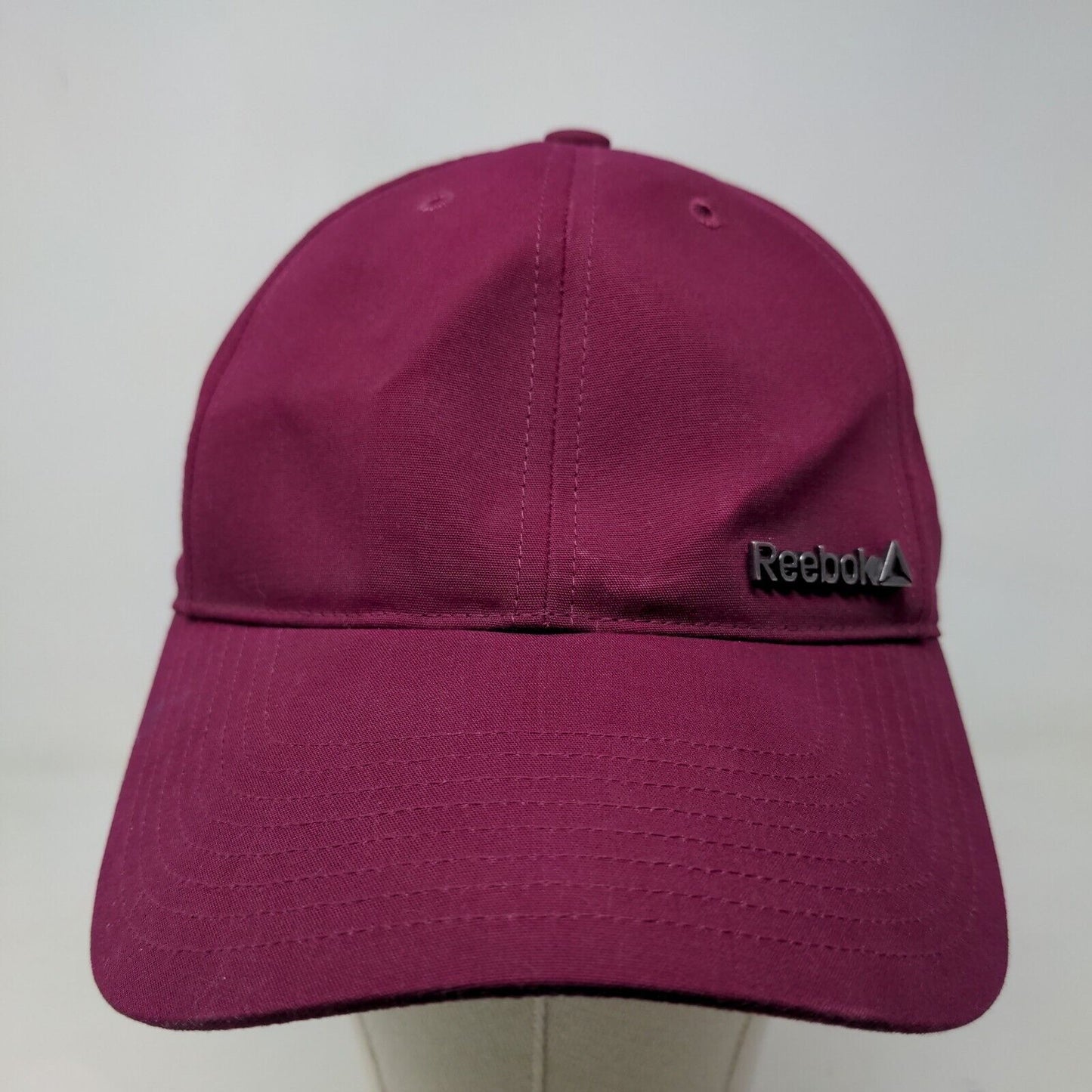 Reebok Women's Slideback Hat Red Burgundy Size OSFW Spell Out Logo