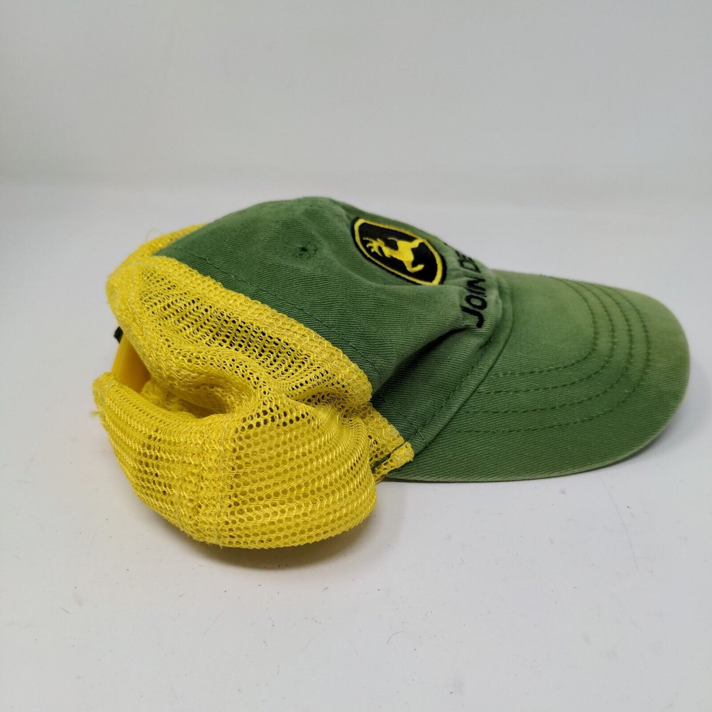 John Deere Boys Toddlers Snapback Mesh Back Hat Green Yellow OSFA Embroidered