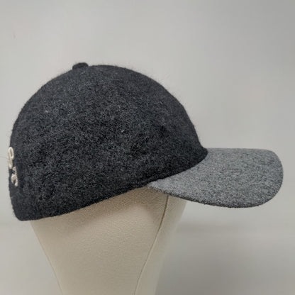 Zara Man Men's Stretchy Knit Hat Black Gray Size M 57CM Greatest Embroidered