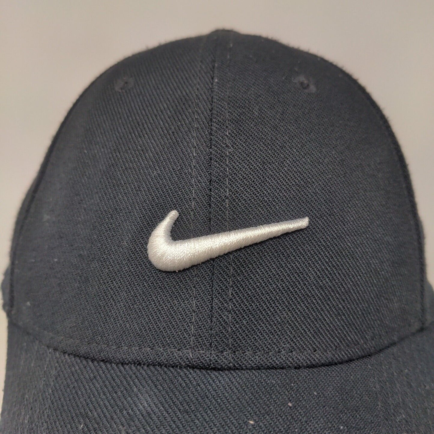 Nike Men's Legacy91 Fitted Hat Black OSFM Embroidered Swoosh Logo