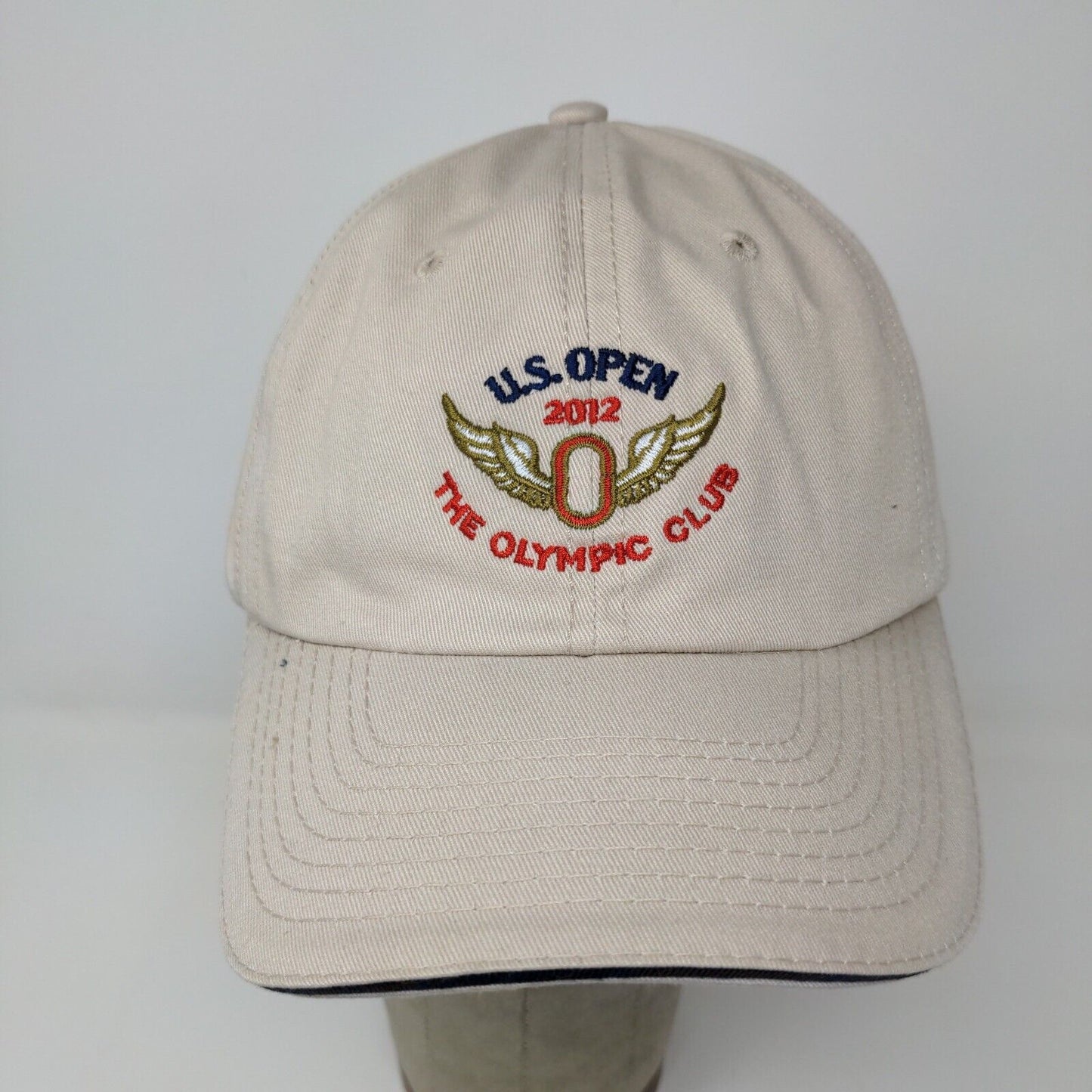 2012 US Open The Olympic Club Golf USGA Member Cream Baseball Cap Hat Embroider