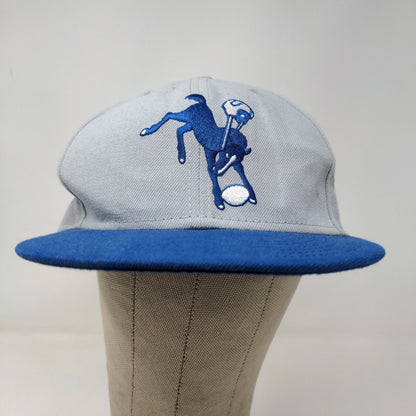 New Era Men's 59Fifty Fitted Hat Gray Size 7 1/2 Indianapolis Colts Embroidered