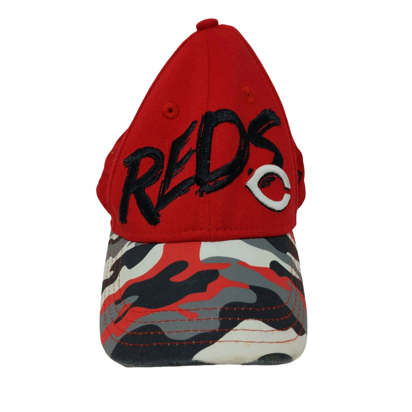 New Era 9Forty Cincinnati Reds Red Camo Snapback Hat Size Child Embroidered Logo