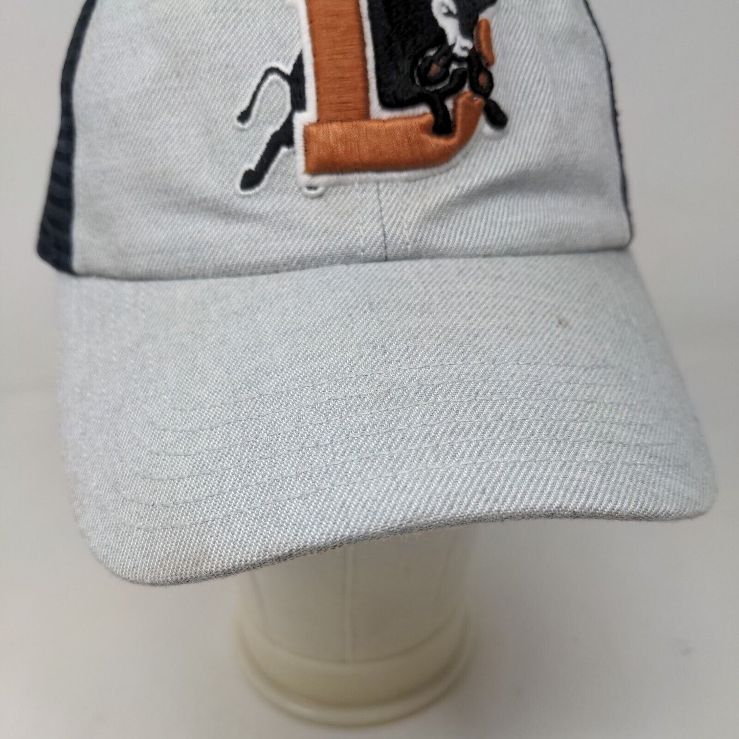 '47 Brand Men's Snapback Hat White Blue OSFA Mesh Back Durham Bulls Minor League