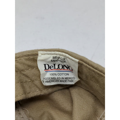 Indiana Football Slideback Hat DeLong Size M-L Brown Tan Embroidered